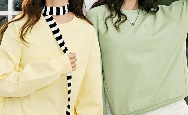 Basic solid color- Sweatshirts for women Try Modest